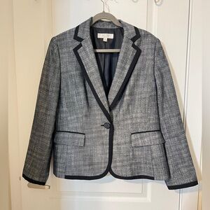 Kasper Women's Black and Gray Blazer